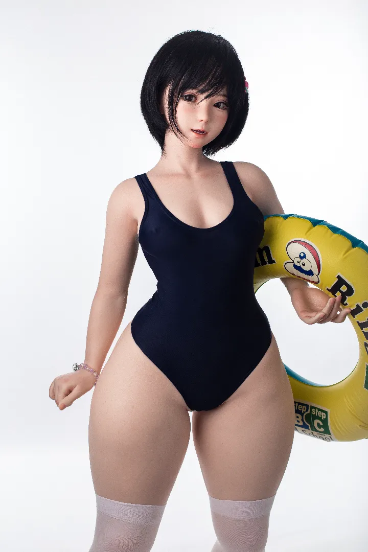 125cm (4ft1) Petite Cup Real Skin Texture Silicone Sex Doll Sana, ROS Head